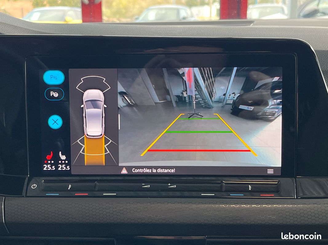Volkswagen golf 8 gtd 2,0 tdi 200 dsg7 toit panoramique attelage gps camera dcc acc apple carplay regulateur adaptatif limiteur keyless iq drive jante 18 digital cockpit matrix led excellent etat (image 7)