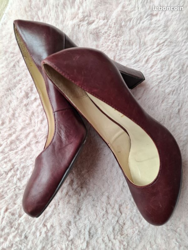 Escarpins cuir femme (image 3)