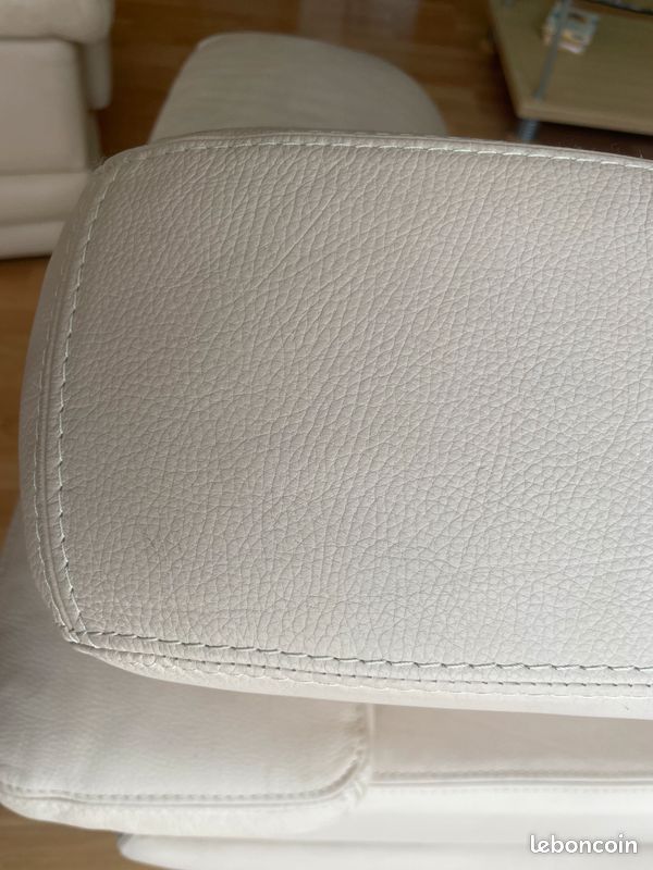 CANAPE en CUIR CONTEMPORAIN + FAUTEUIL ASSORTI (image 6)