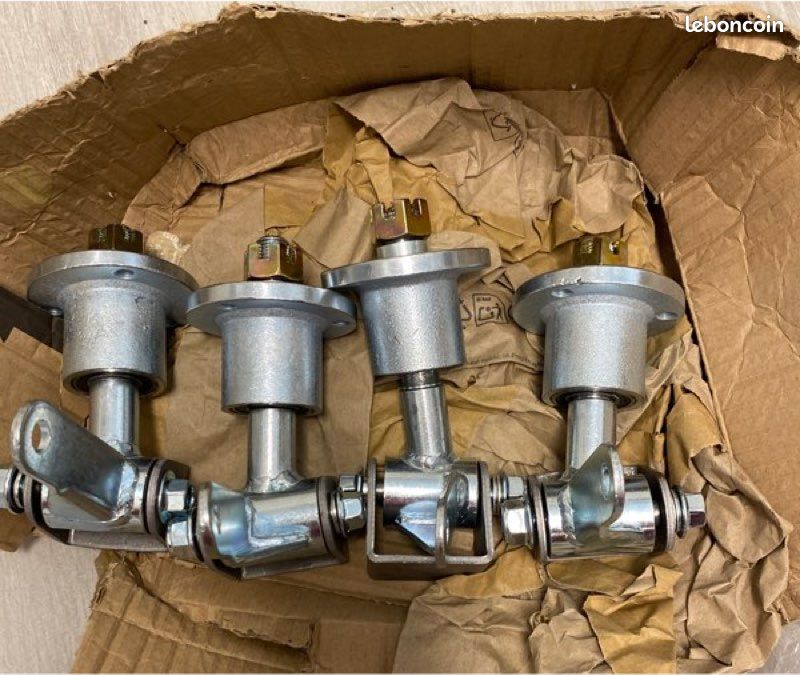 Paire Fusées Direction Roue Avant 10mm - Pour Go Kart Quad ATV Jusqu'à 110cc Noires