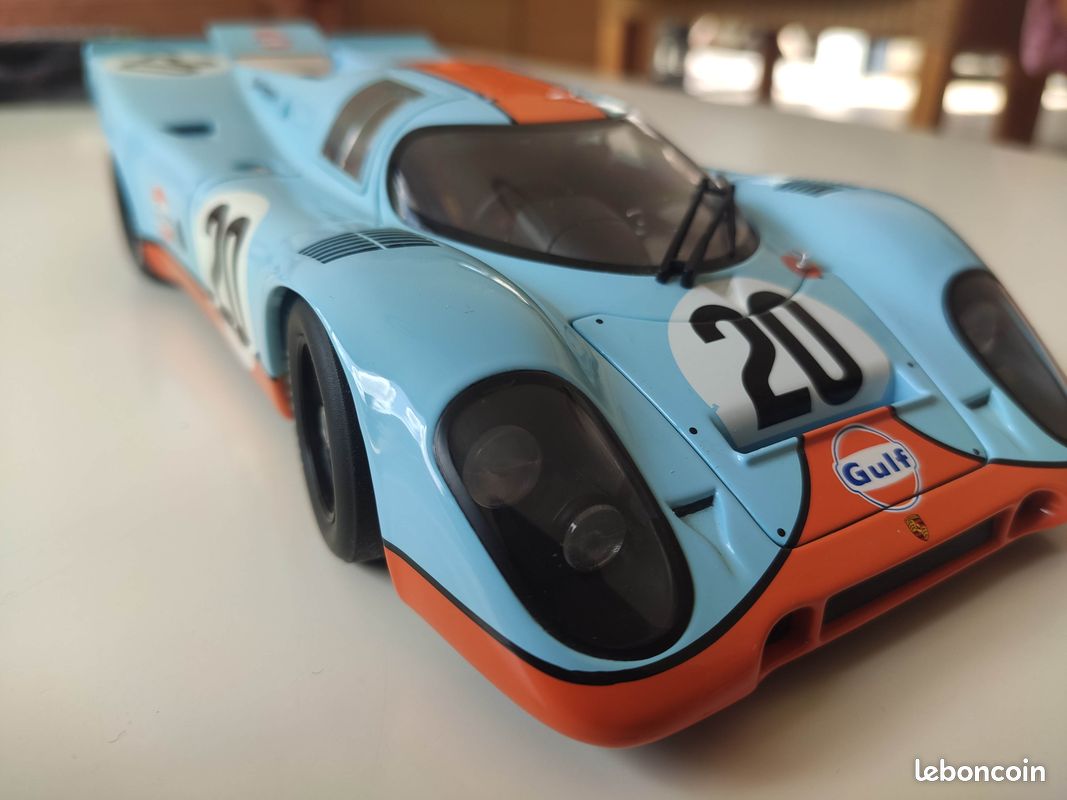 Miniature AUTOart 1/43 Porsche 917 Rouge, 24h Du Mans 1970, Voiture Sport