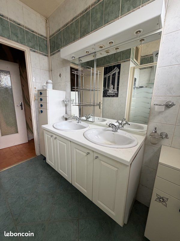 Meuble double vasque + miroir (image 1)