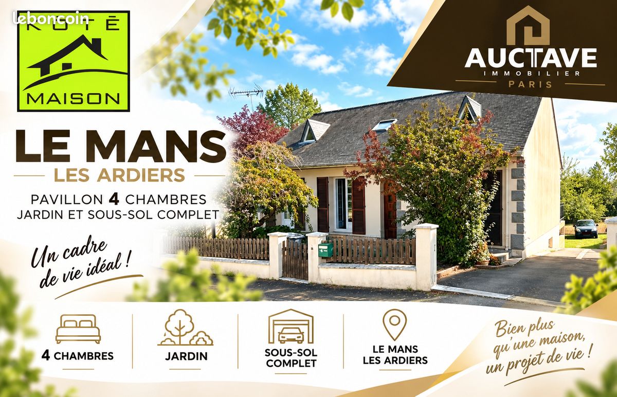 Maison 6 pièces 109 m² · à Le Mans · 109 m² · 179 700 €