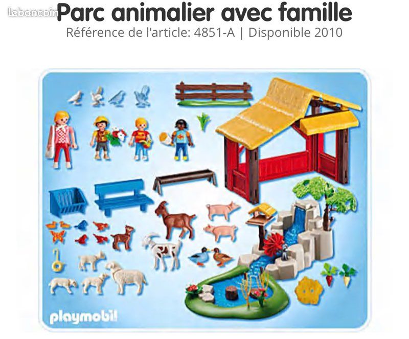 Playmobil 4851 - Parc animalier avec famille (image 3)