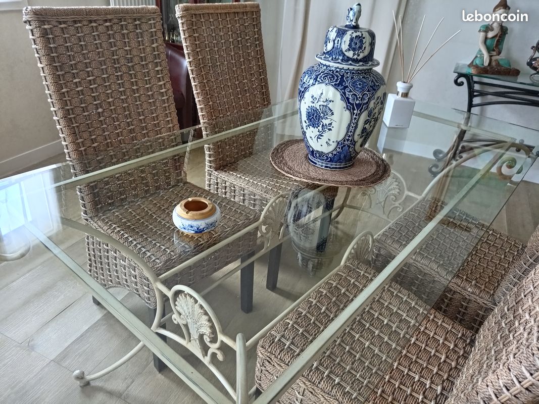 Table en verre Bois & Chiffons (image 2)
