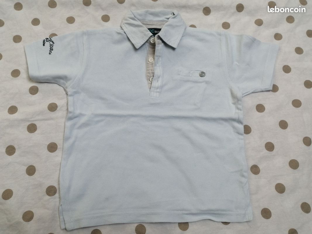 Lot 2 polos manches courtes garçon 2ans (image 2)