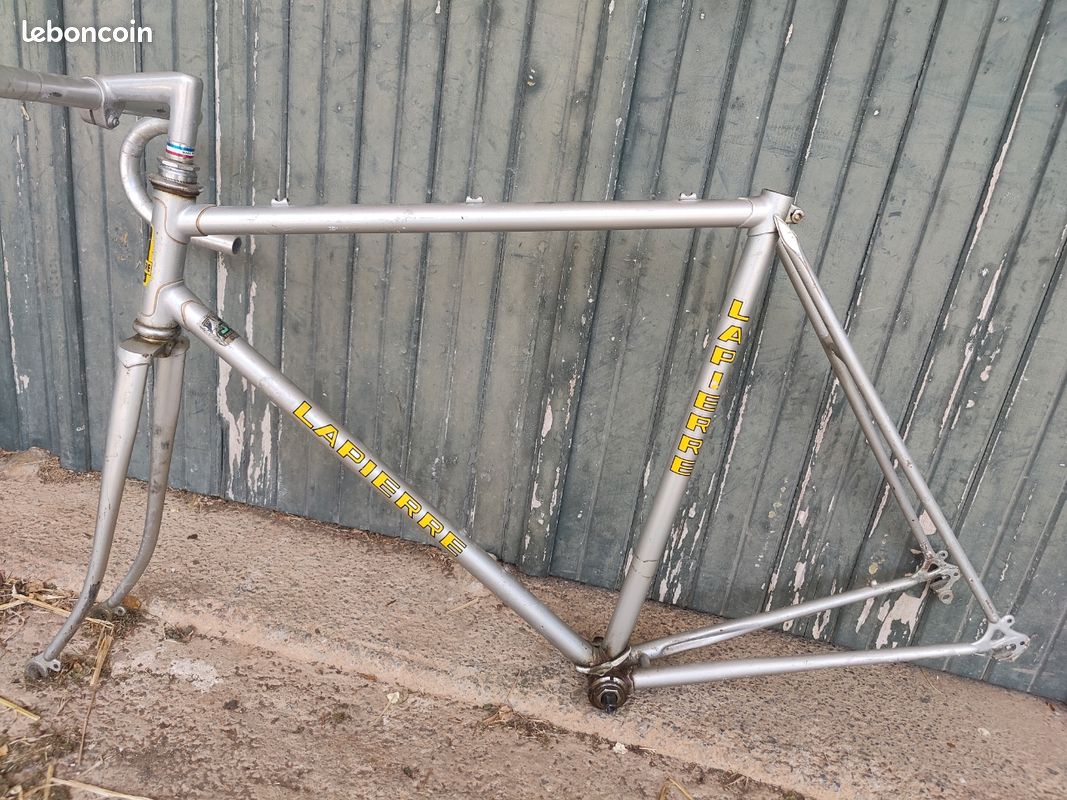 CADRE VELO COURSE Alan 80s Alu Rare Vintage Road Bike Frame Sz 55/55 cc