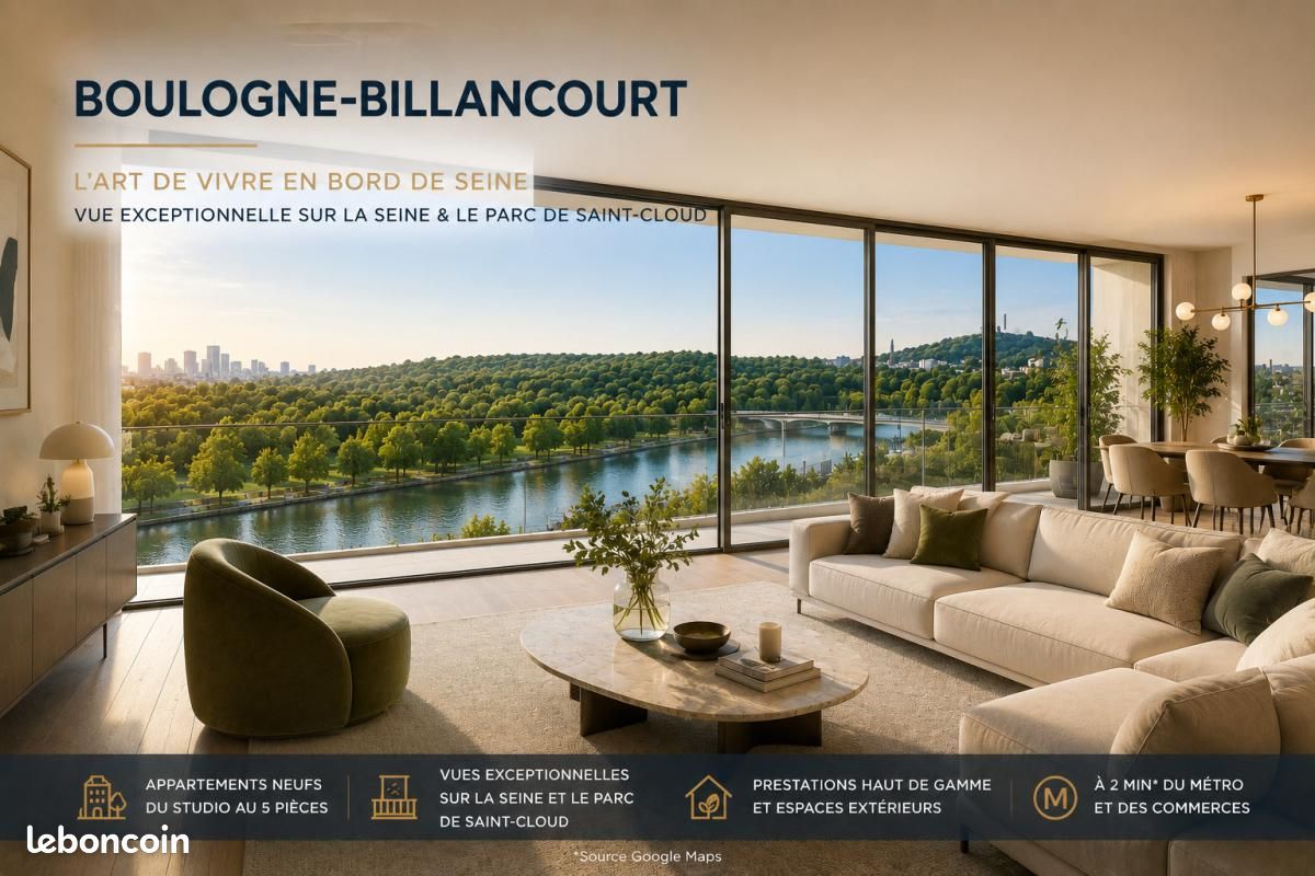 Appartement 3 pièces 65 m² · à Boulogne-Billancourt · 65 m² · 915 000 €