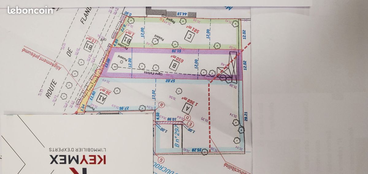 Terrain 1368 m² · à Les Ageux · 1 368 m² · 145 000 €