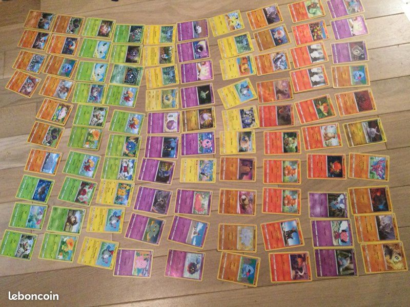 Cartes Pokémon 2 V + 153 communes +53 peu communes + 49 rares (image 3)