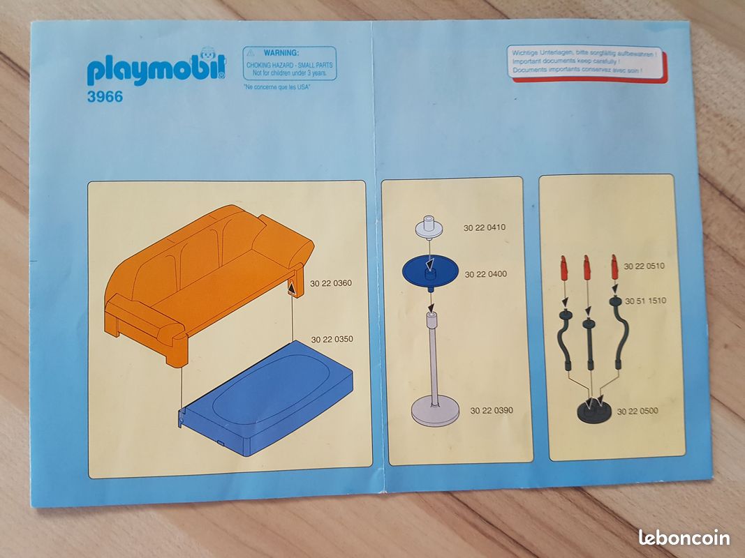 Boite playmobil 3966 Salon (image 5)