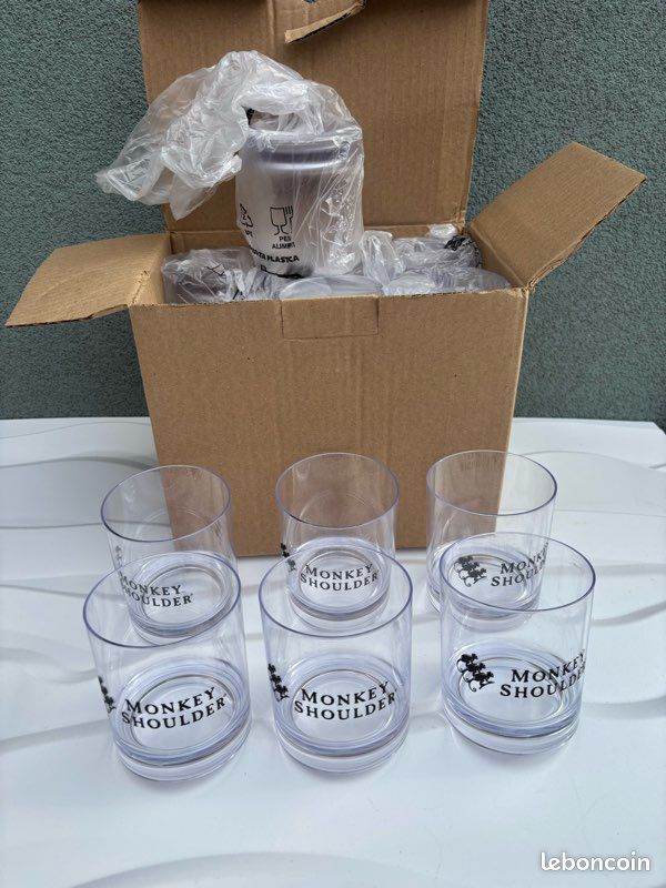 12 verres whisky Monkey Shoulder 35cl neufs (image 1)