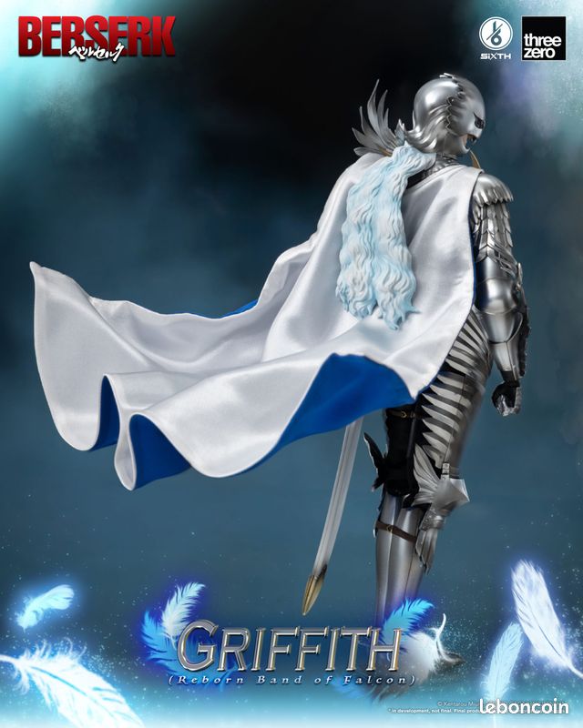 Berserk – Figurine 1/6 Griffith (Reborn Band of Falcon) 30 cm – Officielle (Neuf) (image 3)