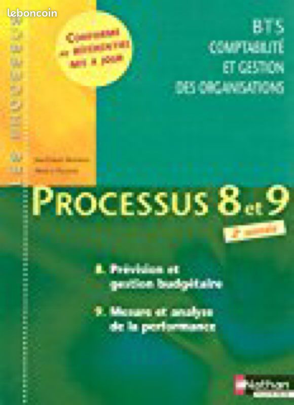 Livre de cours Processus Bts compta et gestions des organisations (image 1)
