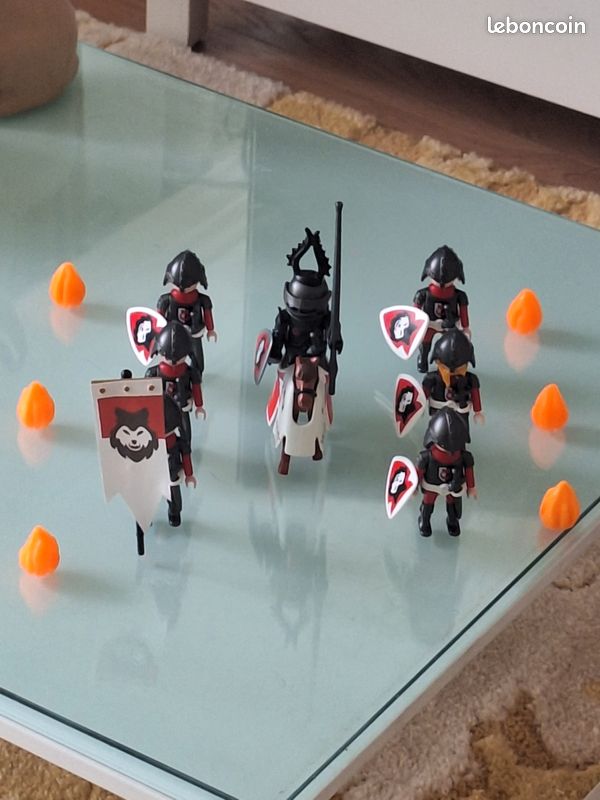 Playmobil soldat médiéval moyen âge chevalier lot5 (image 1)