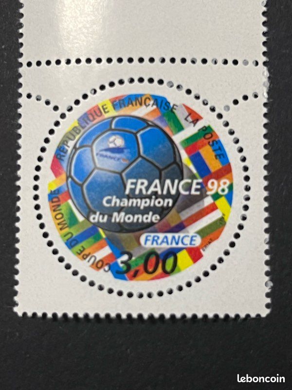 Guirlande timbres coupe du monde 1998