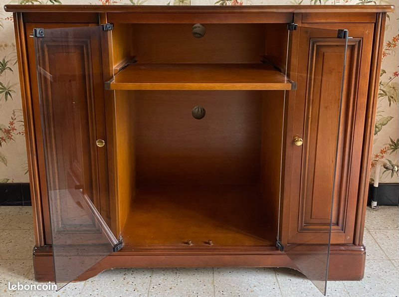 Meuble TV, en merisier bois massif (image 3)