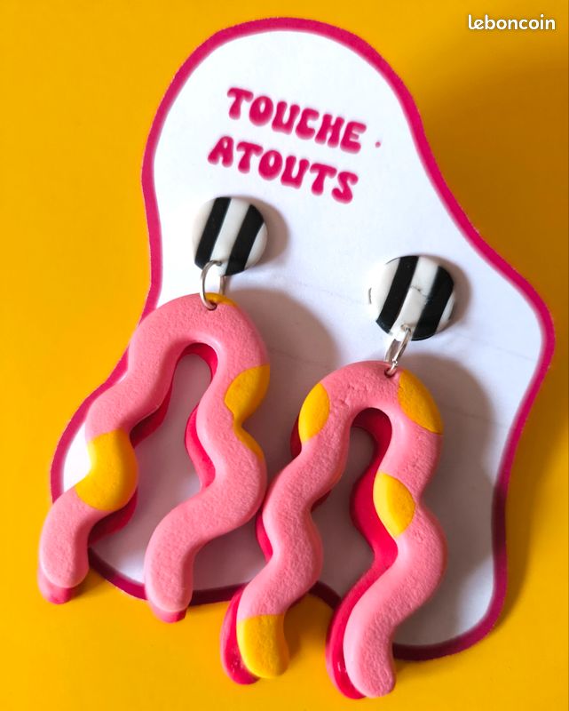 Boucles d'oreilles artisanales (image 1)