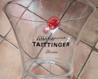 Seau à Champagne Taittinger AL081 En Plastique – Super état Pour Soirées