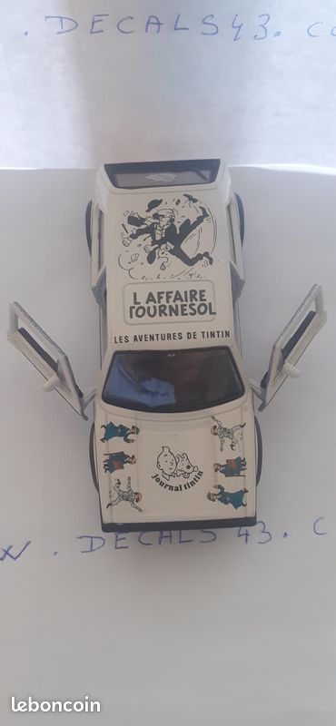 Vw golf gt1 serie 1 les aventures de tinitn sur base welly 1/36 (image 2)