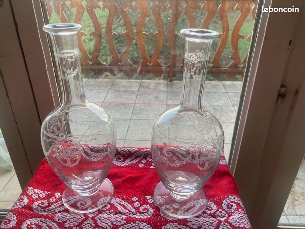 2 carafes en cristal (image 2)