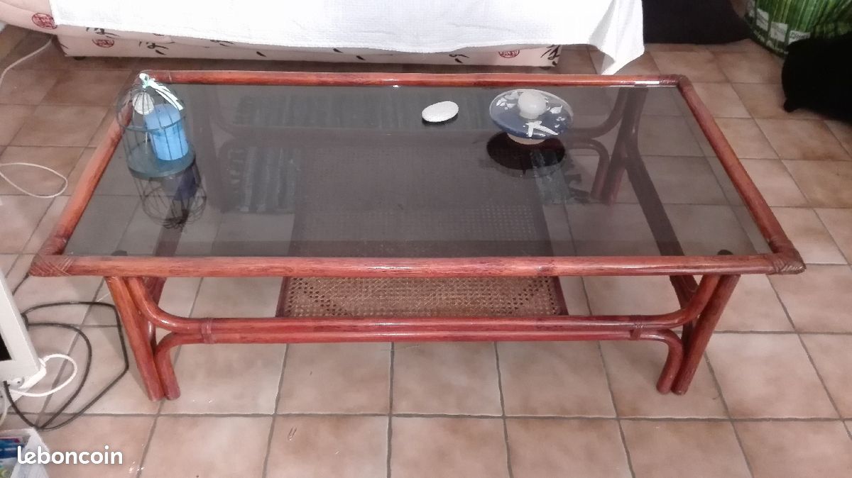 Table basse en verre (image 1)