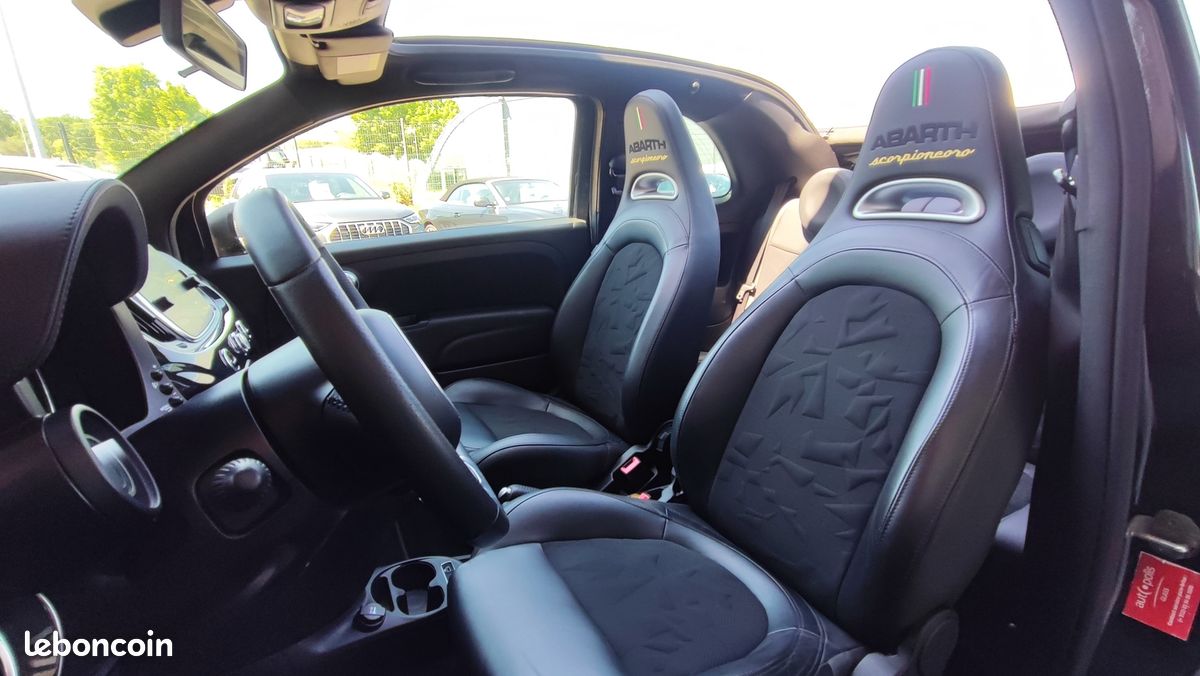 Abarth 500C 1.4 TURBO T-JET 165 CH 595 SCORPIONEORO*1ER MAIN*EDITION 2000 EXEMPLAIRES (image 26)