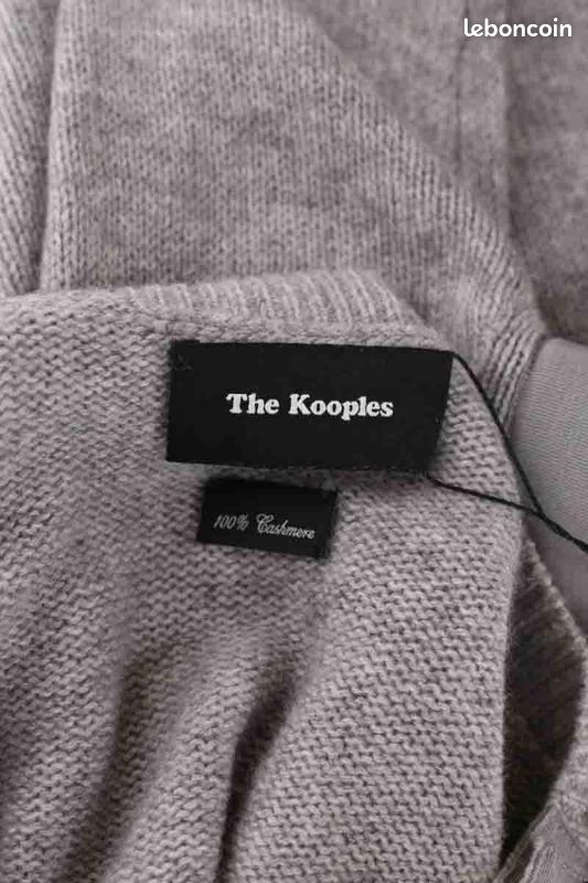 Pull en laine gris The Kooples Vêtements