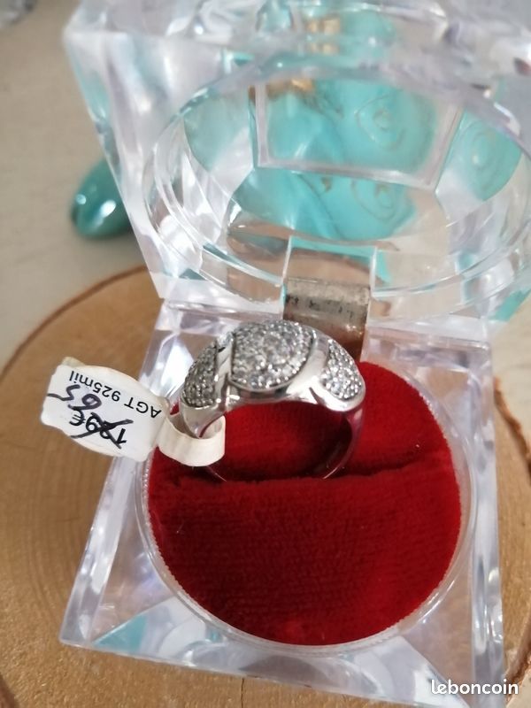 Imposante bague argent 925 NEUF Montres Bijoux