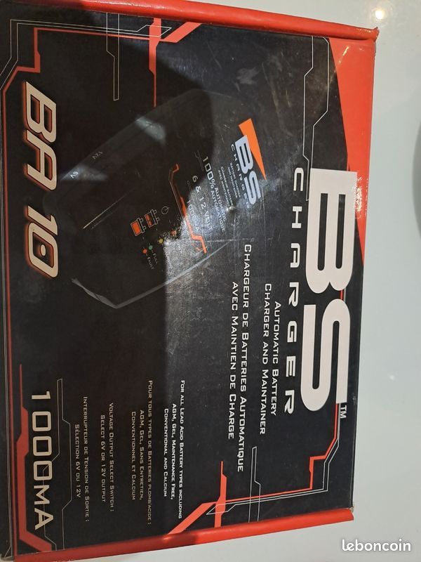 Chargeur Automatique De Batterie BA10 6V/12V 1000mA - Charge Intelligente Et Entretien