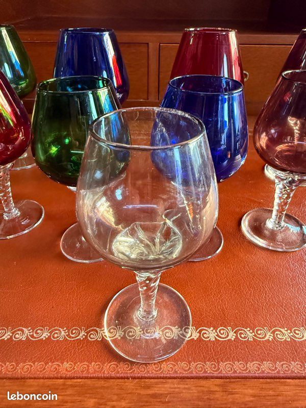Lot De 5 Perles Fantaisies Vintage En Verre De Murano Années 1950 - Multicolores, Occasion
