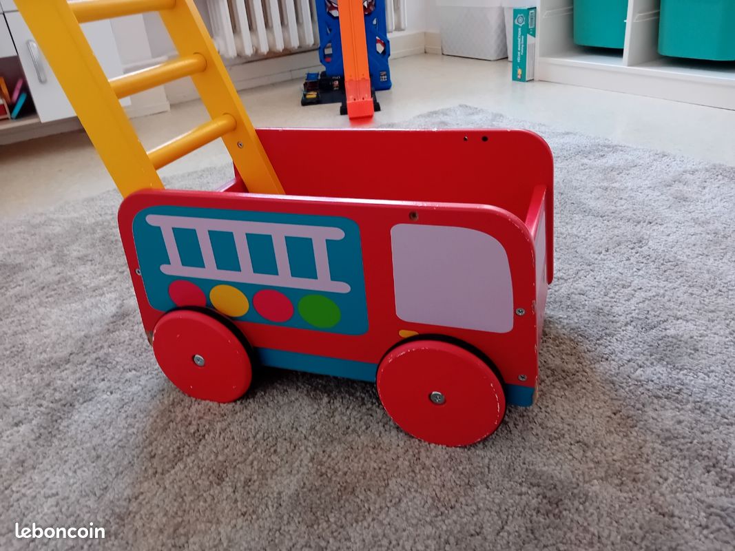 Chariot bois pompier (image 1)