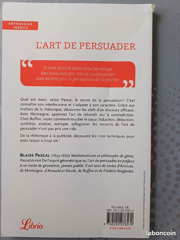 L'art de persuader Blaise Pascal (image 2)