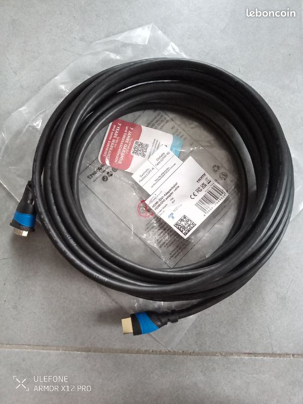 Câble adaptateur dvi-hdmi mâle 10m (image 2)