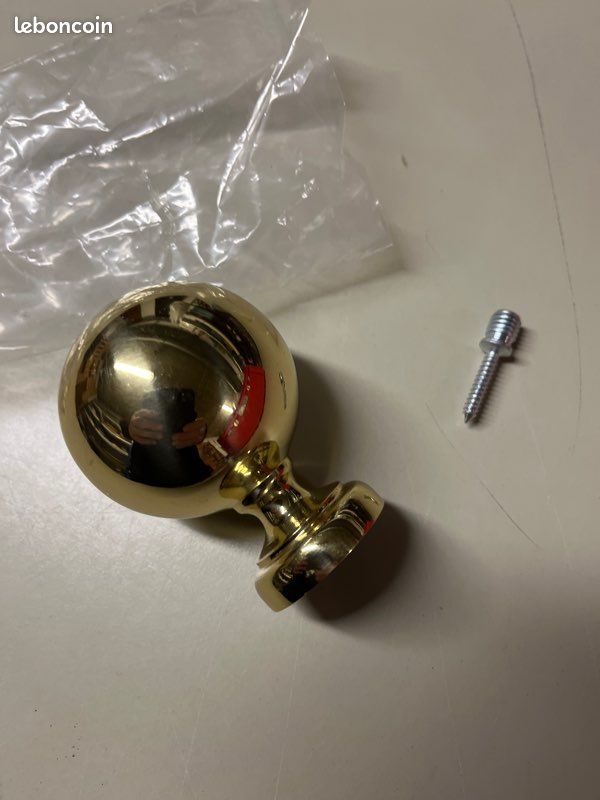 10 Verrous à Boule Double 60mm En Laiton Et Inox – Solide Et Pratique Pour Vos Placards