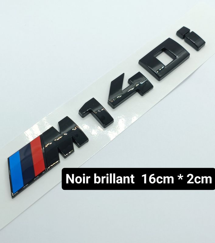 Emblème BMW M140I noir brillant