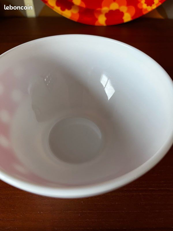 Rivanel ARCOPAL made in France 5 bols 5 bowls design 1970 ,11cm par 5cm