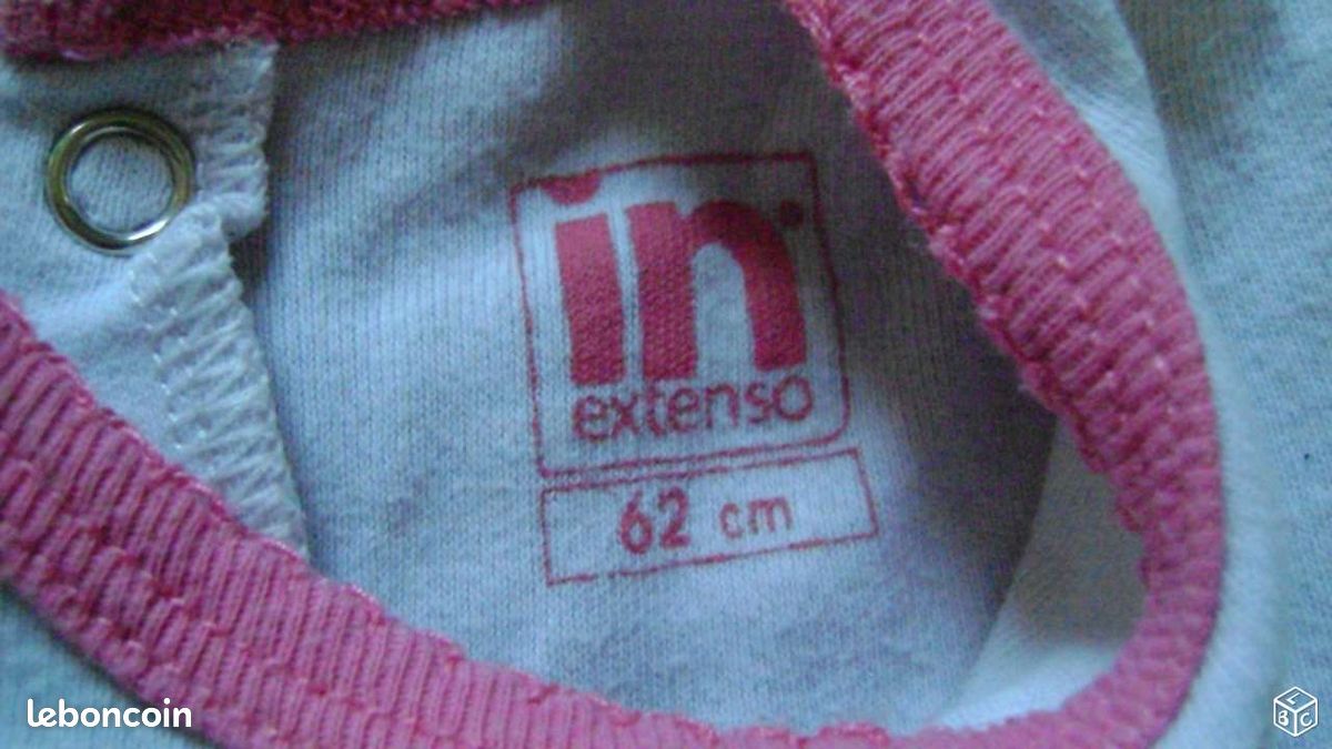 Pyjama coton In Extenso (62 cm) 3 mois (Mélanie) (image 3)