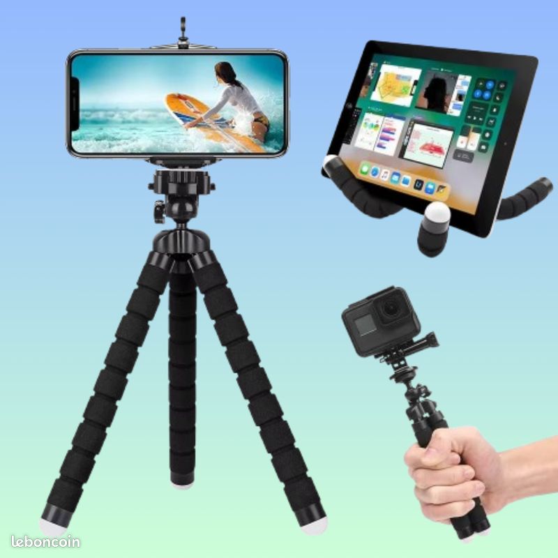 Trépied Flexible Bontend BT-02 Avec Support Smartphone – Neuf