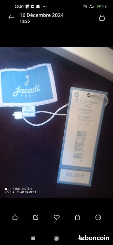 Blousons Jacadi .8ans (image 3)