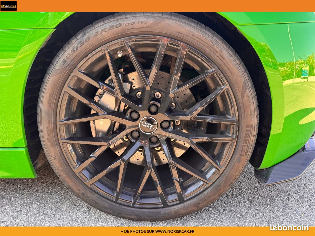 AUDI R8 SPYDER V10 Plus 5.2 FSI 610 S tronic 7 Quattro - Bang Olufsen - Ceramiques - Vert Java - Carbone - Audi ex (image 12)