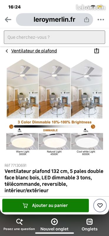 Ventilateur plafond (image 5)