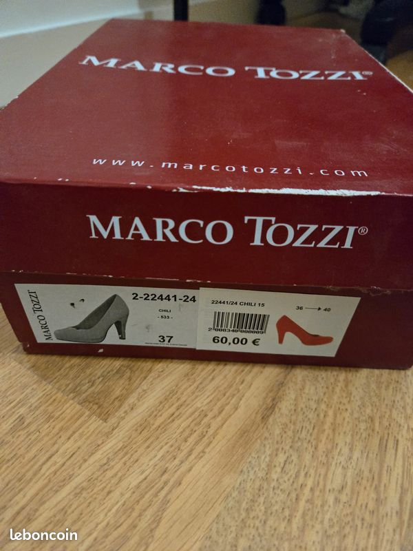 Chaussures à talons hauts rouges Marco Tozzi (image 11)