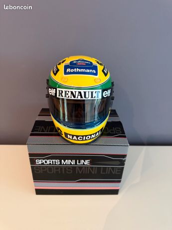 Casque Ayrton Senna 1985 Lotus - Échelle 1/2 - Bell - Neuf