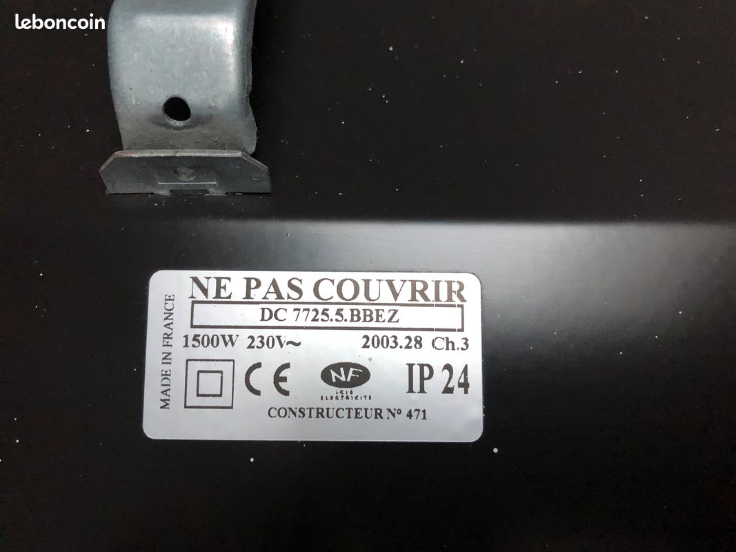 Radiateur NOIROT Caly 1500 W (image 3)