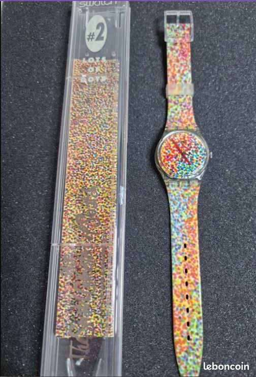 Montre swatch VINTAGE NEUVE-RARE- 1991 avec certificat dans boite
