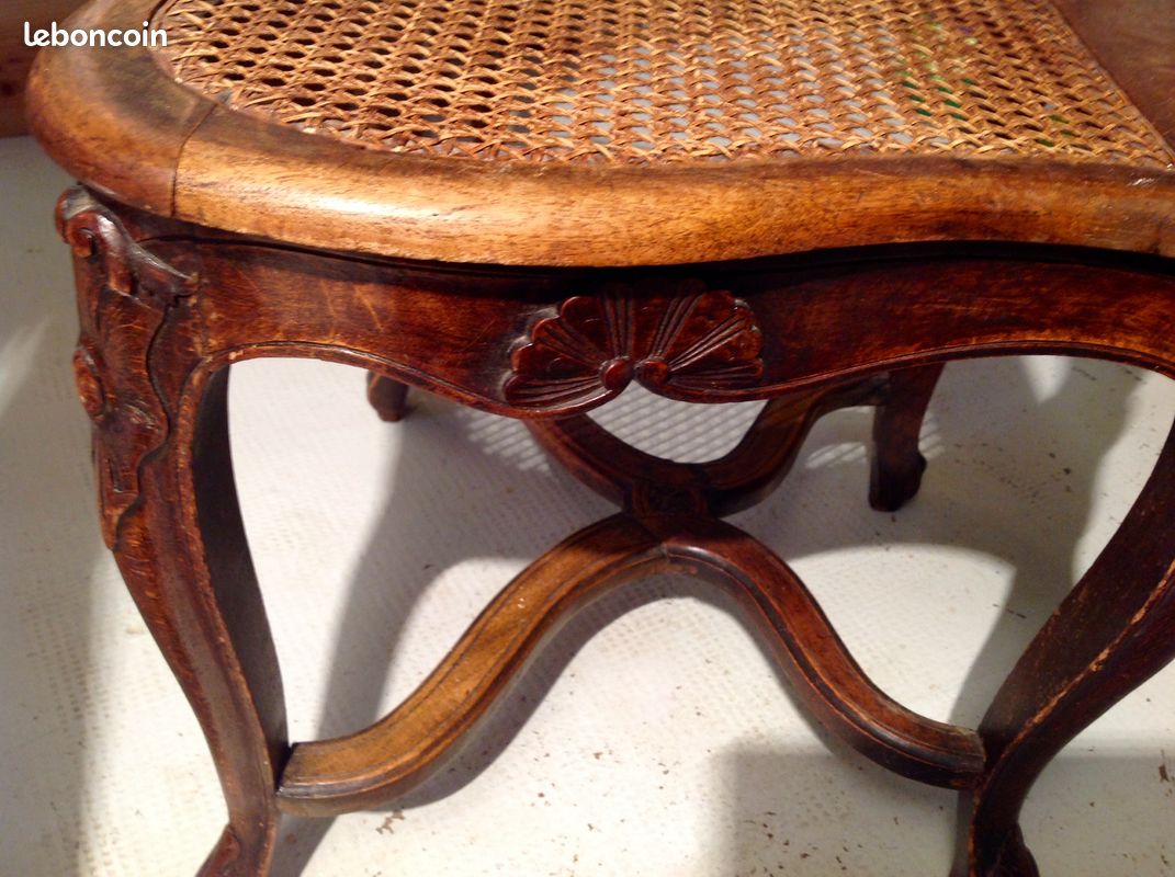Fauteuil ancien canné (image 3)