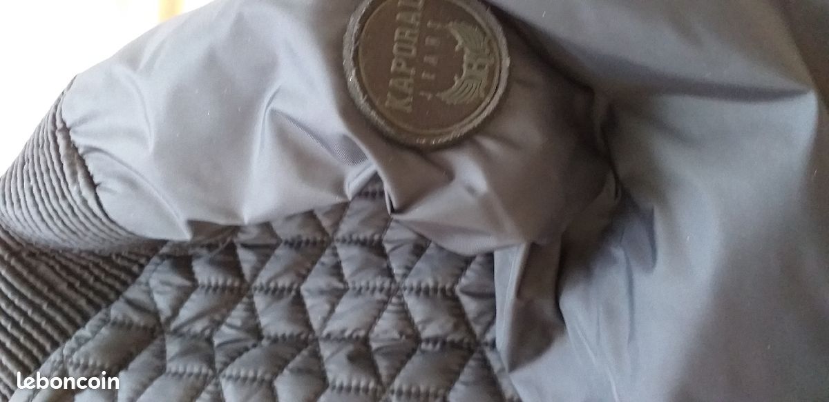 Blouson noir matelassé KAPORAL (image 2)
