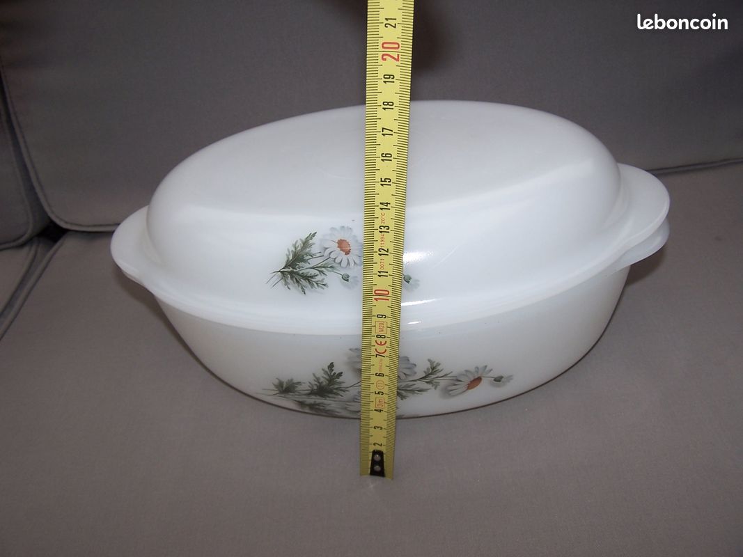 PLAT COCOTTE FOUR fleurs fruitiers pommier ARCOPAL FRANCE 210102 EUR 12,00 - FR