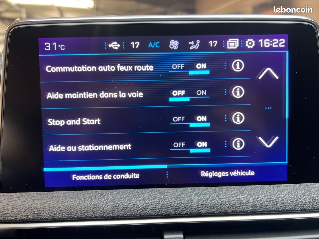 PEUGEOT 5008 GENERATION-II 1.5 BLUEHDI 130CH ACTIVE BUSINESS-7 PLACES-PLAQUETTES NEUVES-CARPLAY-CAMERA DE RECUl (image 27)